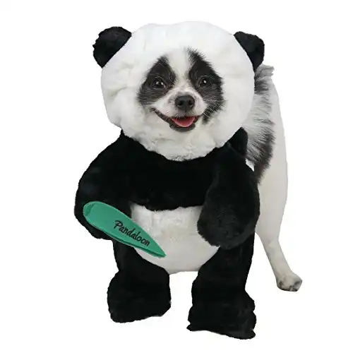 Pandaloon Pet Costume - As Seen on Shark Tank - Patented - Funny Costume with Arms for Small and Medium Dogs and Cats (Panda, Size 1(13-14 in Height at TOP of Head,Girth<16 in))