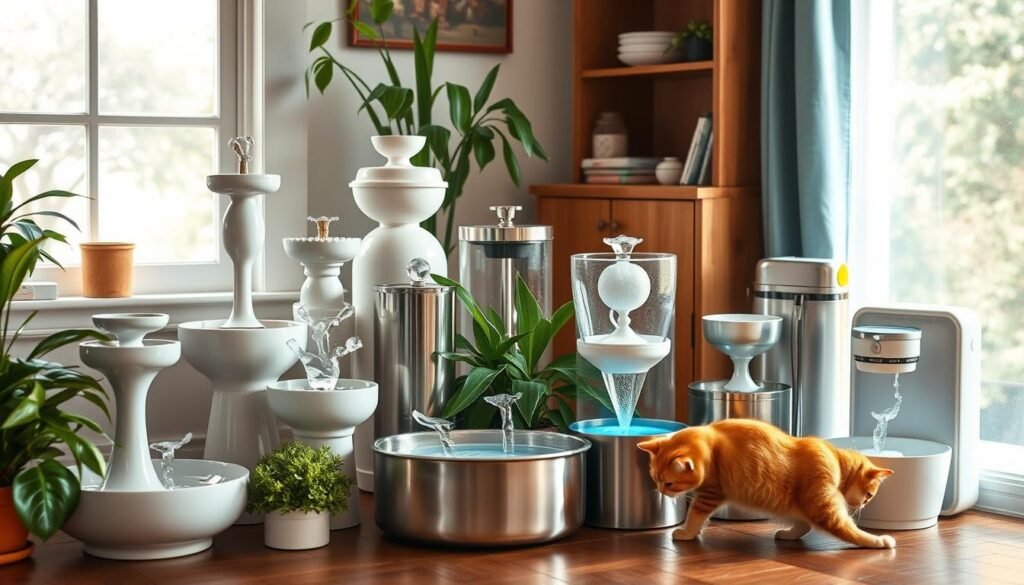 Selecting cat water fountains