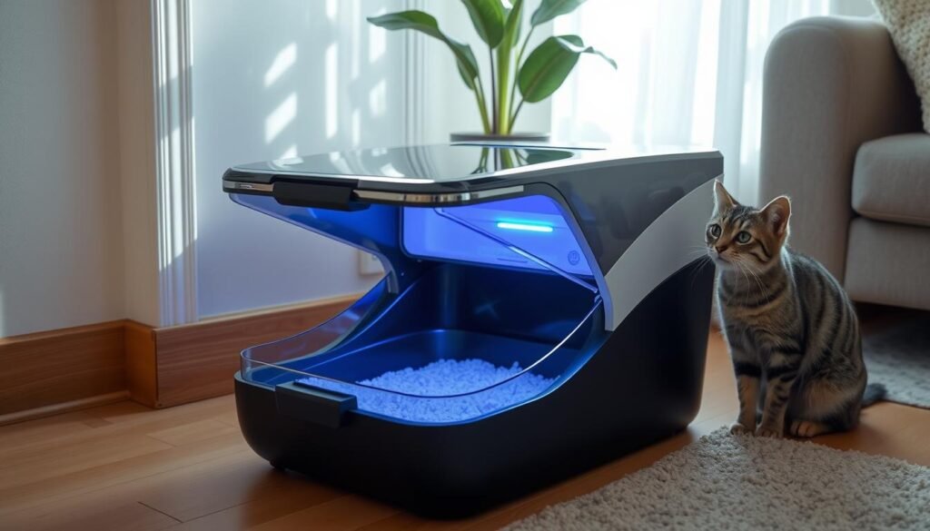 self-cleaning cat litter boxes